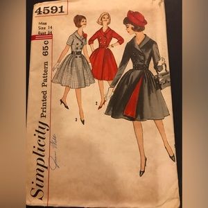 Size 14 McCalls Vintage (used) Pattern 4591